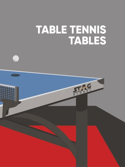 Stag Cayman Lot de 2 tables de tennis de table d'extérieur
