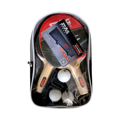 STAG GLOBAL Anywhere Everywhere Table Tennis Playset 2 Rackets & 3 Balls (Ball Colour - White)