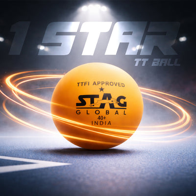 STAG GLOBAL 1 Star Plastic Table Tennis Orange Ball Available Pack Of 12 ,30, 72, 90