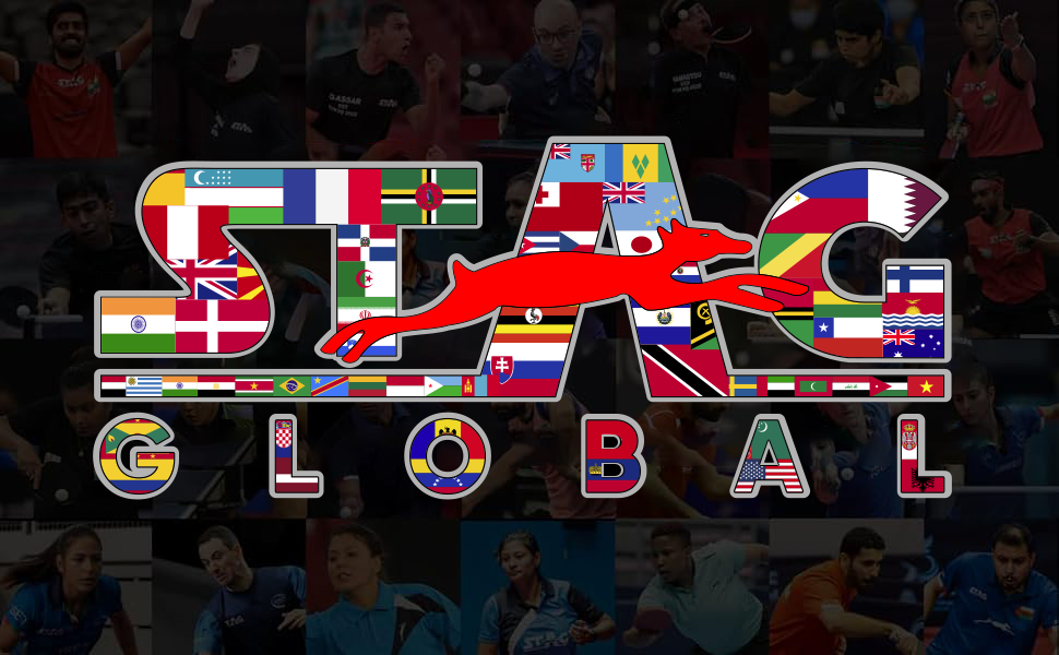 STAG GLOBAL Official Table Tennis Racket | ITTF Approved Rubber | Professional T.T Racket | Superior Control & Spin