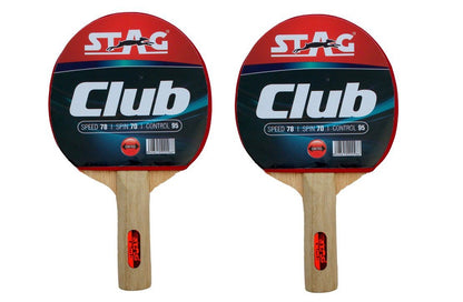 Stag Club Table Tennis Playset, 2 Racket with 3 Balls