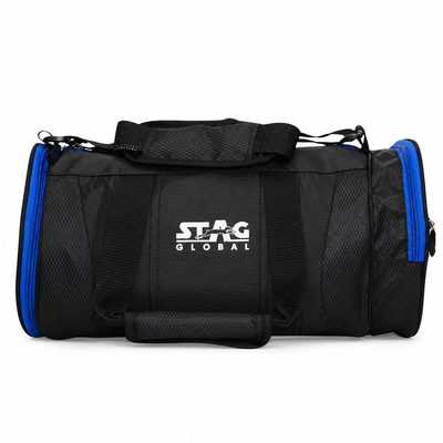 STAG GLOBAL Duffle Bag, Durable Travel Companion, Comfortable shoulder strap, Black & Blue