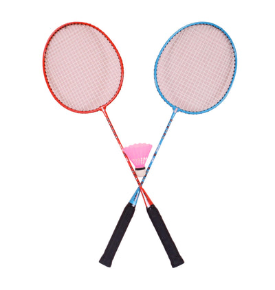 STAG GLOBAL Disney Spiderman Badminton Racket Combo 2 Badminton Racket 3 Shuttle Cock | Red/Blue | Model (RC005)