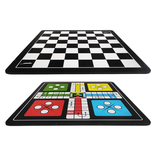 Stag Global Combo Ludo and Chess Board 2 in 1 Indoor Game || One Side Chess and Opposite Side Ludo for Kids || for Youth ||