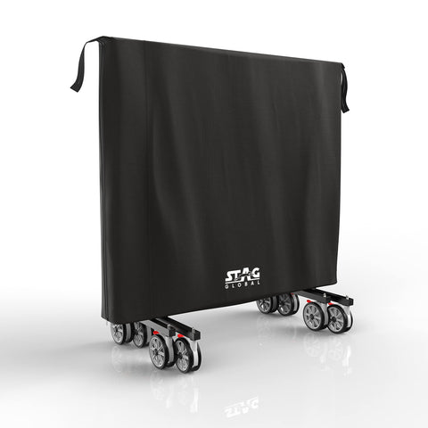 STAG GLOBAL Table Tennis Table Cover Fits Flat and Folding Tables| 2-in-1 All-Weather Table Tennis Cover Universal Size