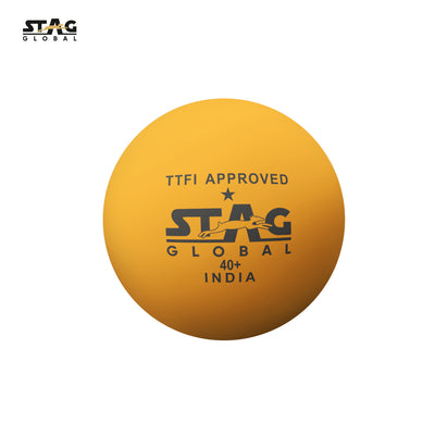 STAG GLOBAL 1 Star Plastic Table Tennis Orange Ball Available Pack Of 12 ,30, 72, 90