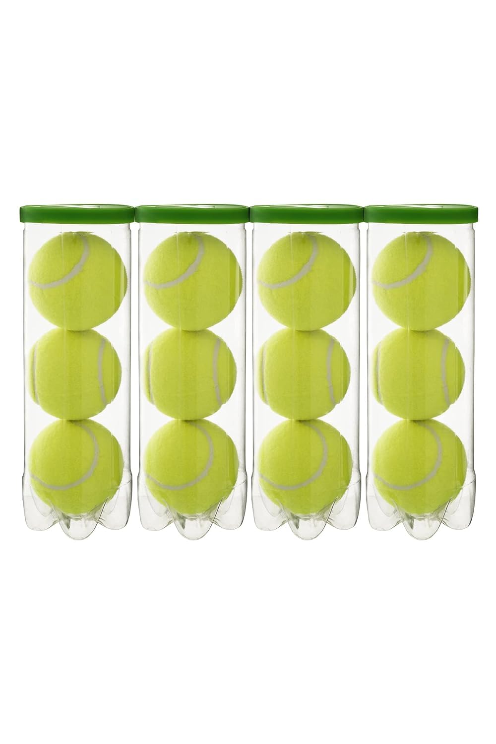 STAG GLOBAL Prince Play+Stay 1 ITF & USTA Approved Low Compression Tennis Ball - Pack of 12 (Yellow)