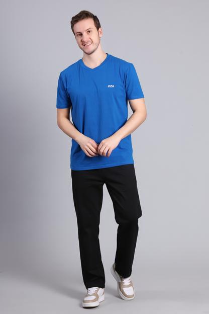 STAG GLOBAL Nova  Premium 100% Cotton V-Neck T-Shirt | Perfect for All Occasions