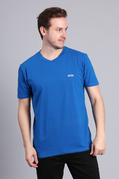STAG GLOBAL Nova  Premium 100% Cotton V-Neck T-Shirt | Perfect for All Occasions