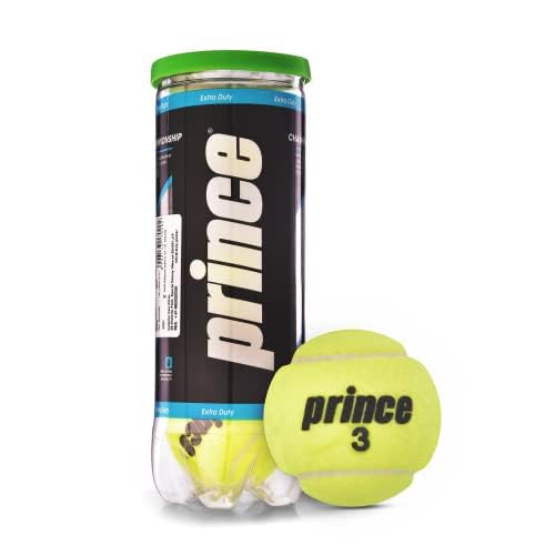 STAG GLOBAL Prince Championship Extra Duty 3B ITF & USTA Approved Tennis Ball - Pack of 3 (Yellow)