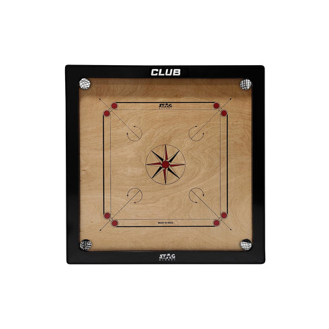STAG GLOBAL Carrom Board Club | Premium Wood | Smooth Play Surface