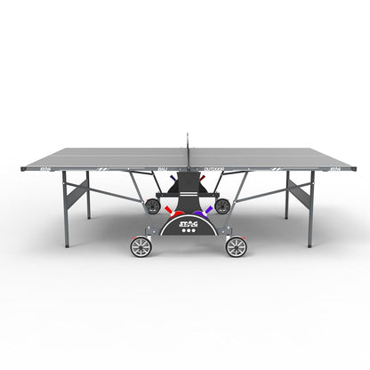 STAG GLOBAL Bali Outdoor Table Tennis Table | 4mm top Thickness with 2 TT Rackets | 6 Balls | 1 Table Cover & Clamp Net