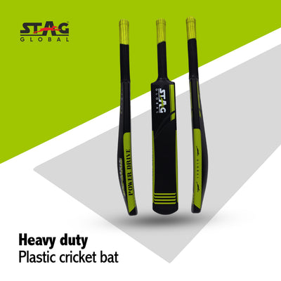 STAG GLOBAL Plastic Cricket Bat | Lightweight & Durable for All Ages | Hard Plastic Bat for Tennis & Soft Ball Cricket