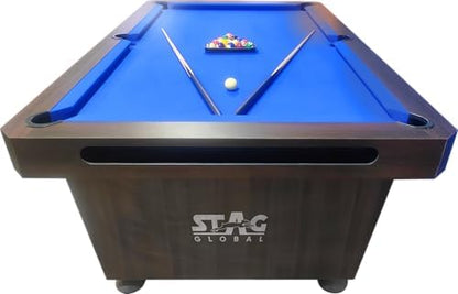 STAG GLOBAL 3 in 1 Pool Table with Table Tennis Table and Dinning Table | 4 feet x 8 feet | Wooden Table | All Accessories Included