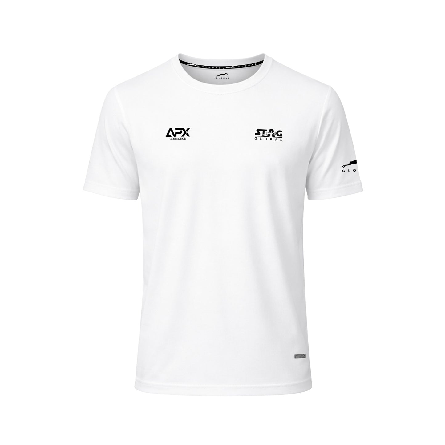 Stag Global APX Pure White Sports Set for Men & Women | Half Sleeve Round Neck T-Shirt with Track Pant | 4-Way Stretch | Moisture Wicking