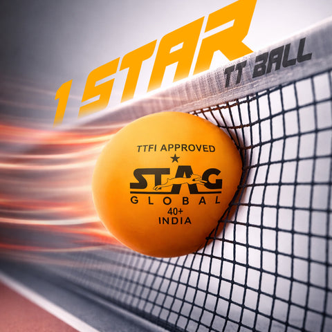 STAG GLOBAL 1 Star Plastic Table Tennis Orange Ball Available Pack Of 12 ,30, 72, 90 – alternate view