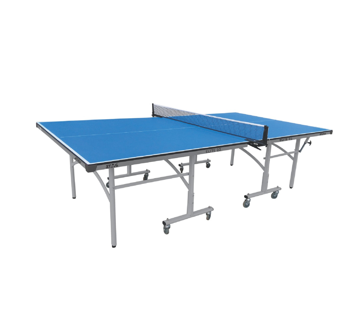 STAG GLOBAL Elite Series Professional Table Tennis Table with 2 TT Rackets, 3 Balls, 1 Table Cover & Clamp Net