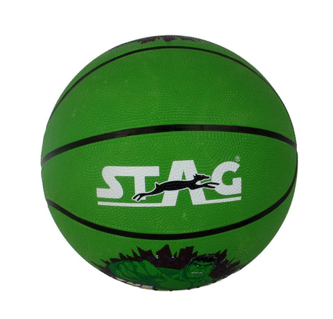 STAG GLOBAL Marvel Hulk Basketball – Green | Kids' Indoor & Outdoor Sports Ball – alternate view