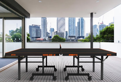 STAG GLOBAL 1000 DE-X Table Tennis Table |  Full Size Professional Table with  1 Table Cover |  2 TT Rackets |  6 Balls | 1 Clamp Net
