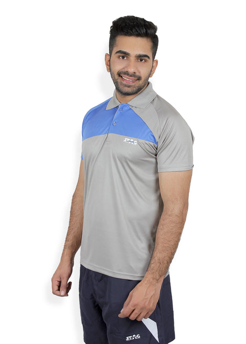 STAG GLOBAL Wing Men's Athletic Fit Polo T-Shirt | Solid Sportswear for Active & Casual Use – alternate view
