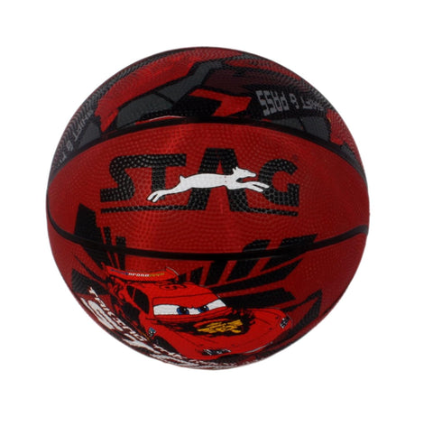 STAG GLOBAL Disney Cars Basketball, Junior Size 7 (Red) – alternate view
