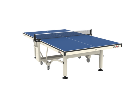 STAG GLOBAL Peter Karlsson Table Tennis Table |  High Level Competition TT Table | with 2 TT Rackets | 6 Balls | 1 Table Cover | Clamp Net – alternate view