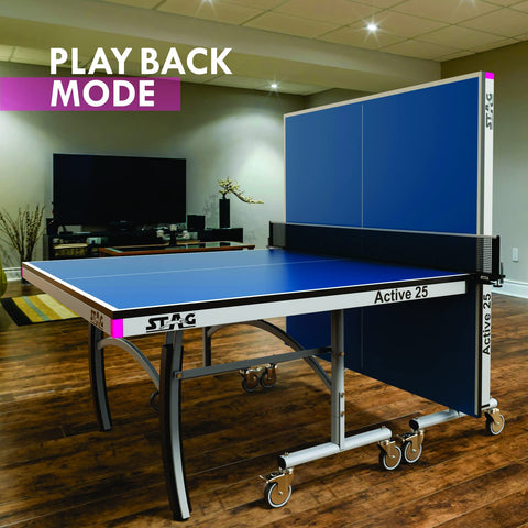 STAG GLOBAL Active Series Table Tennis Table With 2 Racket, 6 Balls, Clamp Net, 1 Cover – alternate view