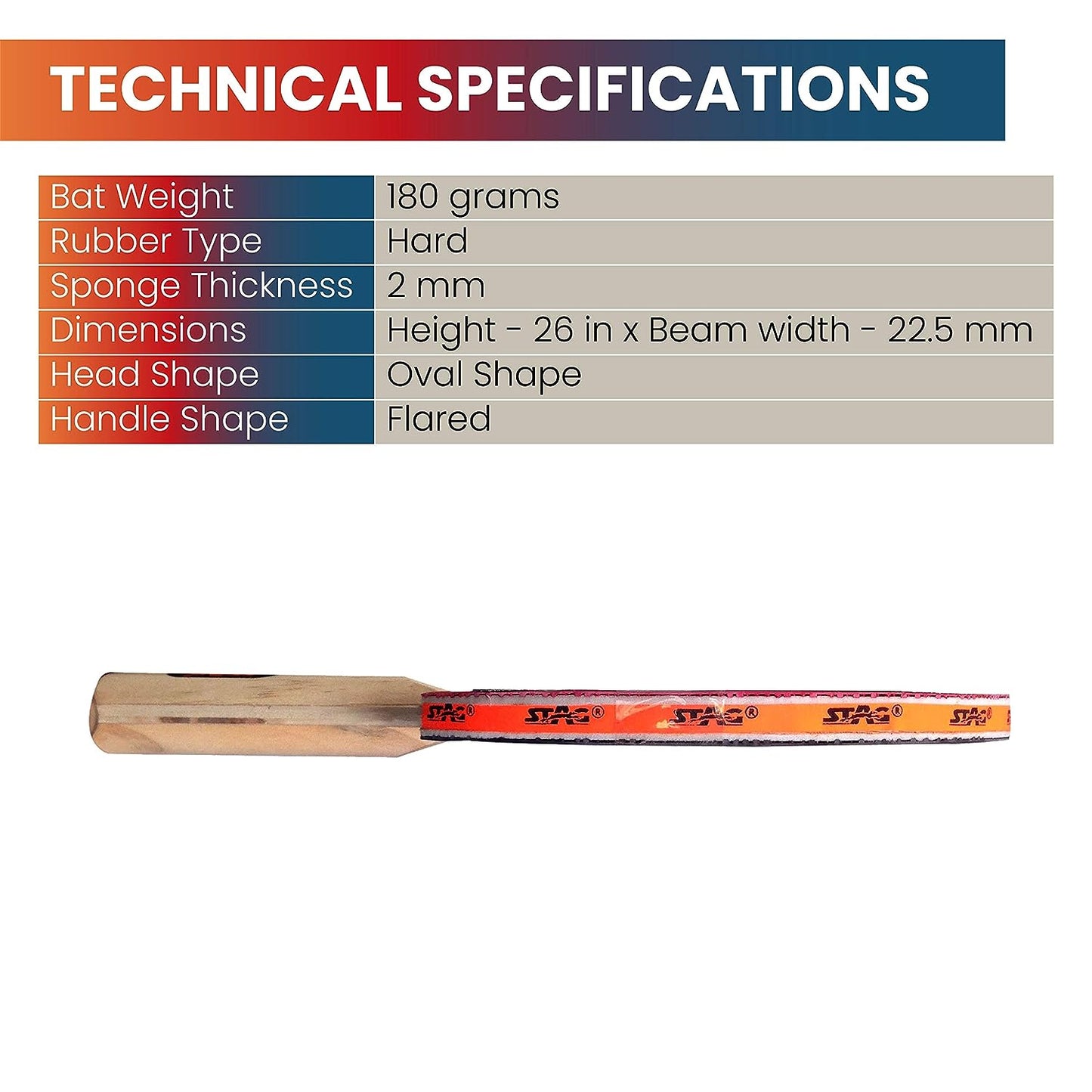 Stag Official Table Tennis Racket