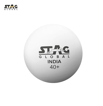 STAG GLOBAL Seam Plastic Table Tennis Ball White Available Pack Of 12 ,30, 72, 90