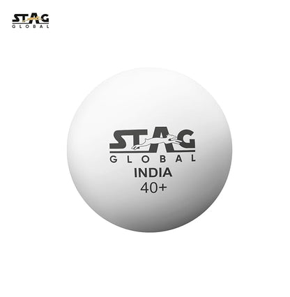 Stag Global Seam Plastic Table Tennis Ball White Available Pack Of 12 ,30, 72, 90