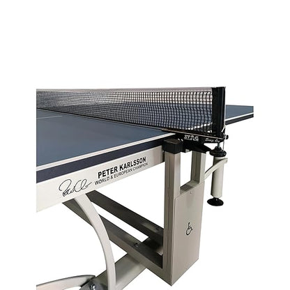 STAG GLOBAL Peter Karlsson Table Tennis Table |  High Level Competition TT Table | with 2 TT Rackets | 6 Balls | 1 Table Cover | Clamp Net