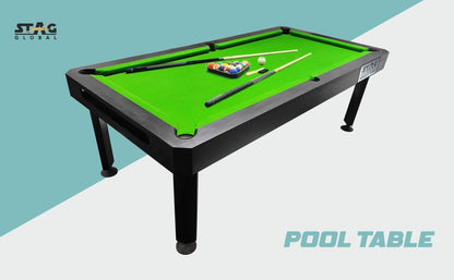 STAG GLOBAL Flex Pool Table | 4 feet x 8 feet | Wooden Table | All Accessories Included | Model 3
