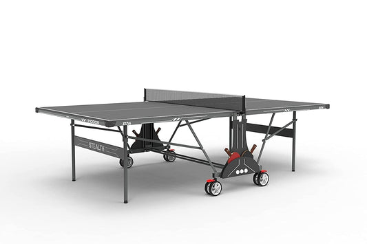 Stag Global Stealth (2024 Edition) Performance Table Tennis (T.T) Table | Full Size Professional Table (1 Table Cover,2 TT Rackets,3 Balls) 18mm Top