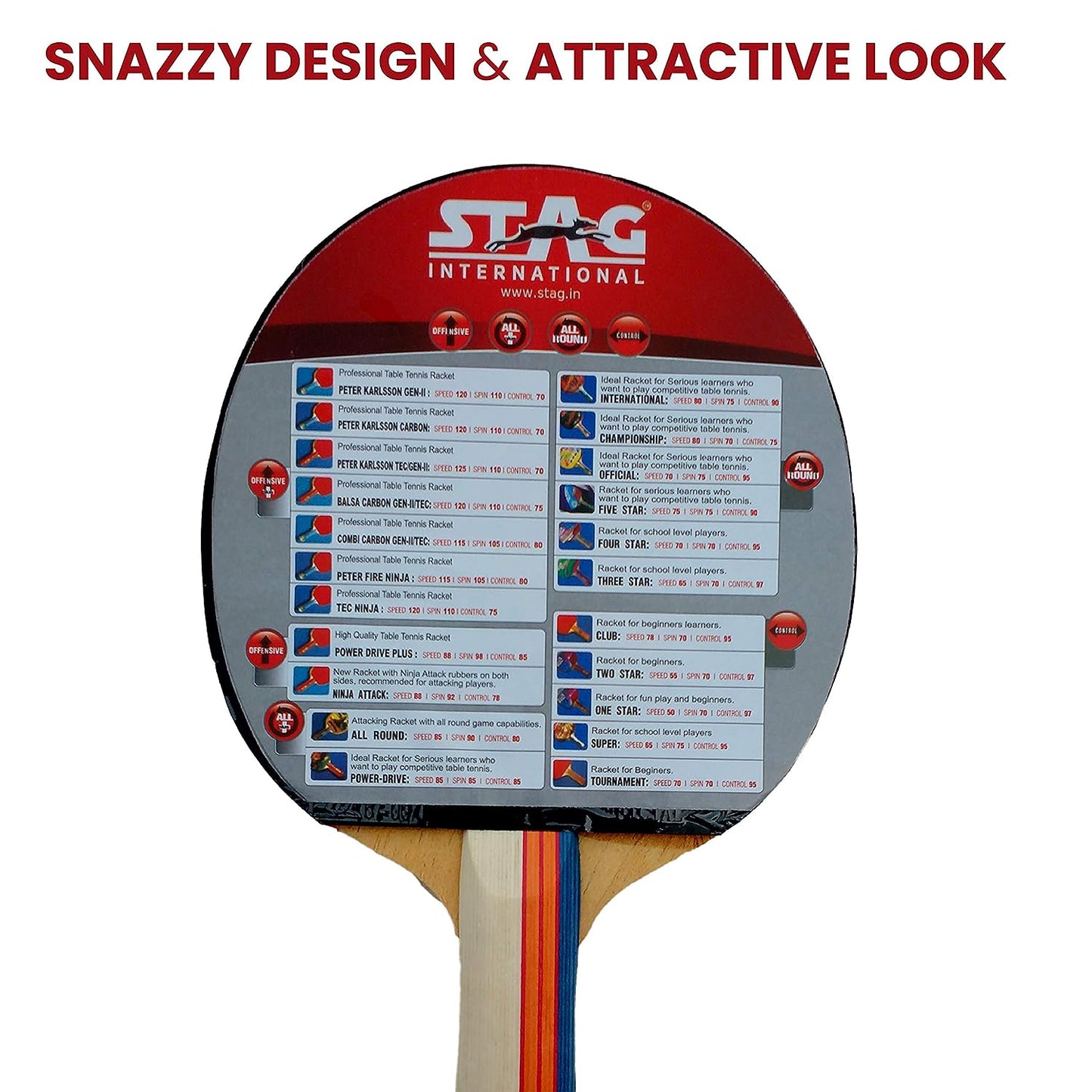 Stag Official Table Tennis Racket