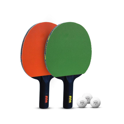 ( 2024 Model ) STAG Global Series 2 Table Tennis Playset (2 Racquets & 3 Balls)