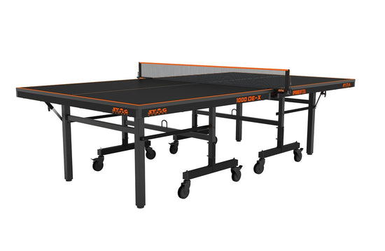 STAG GLOBAL 1000 DE-X Table Tennis Table |  Full Size Professional Table with  1 Table Cover |  2 TT Rackets |  6 Balls | 1 Clamp Net
