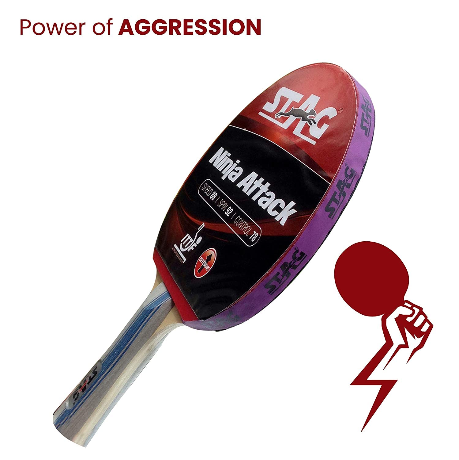 Stag Control Racket Stag Ninja Attack Table Tennis Racket – Stag Global