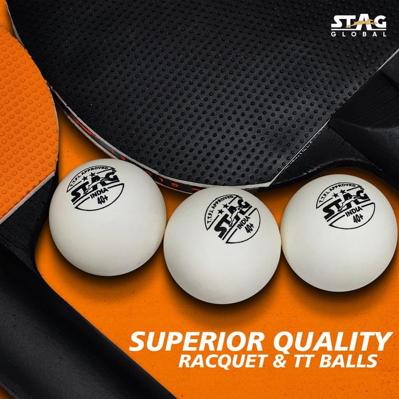 ( 2024 Model ) STAG Global Series 2 Table Tennis Playset (2 Racquets & 3 Balls)