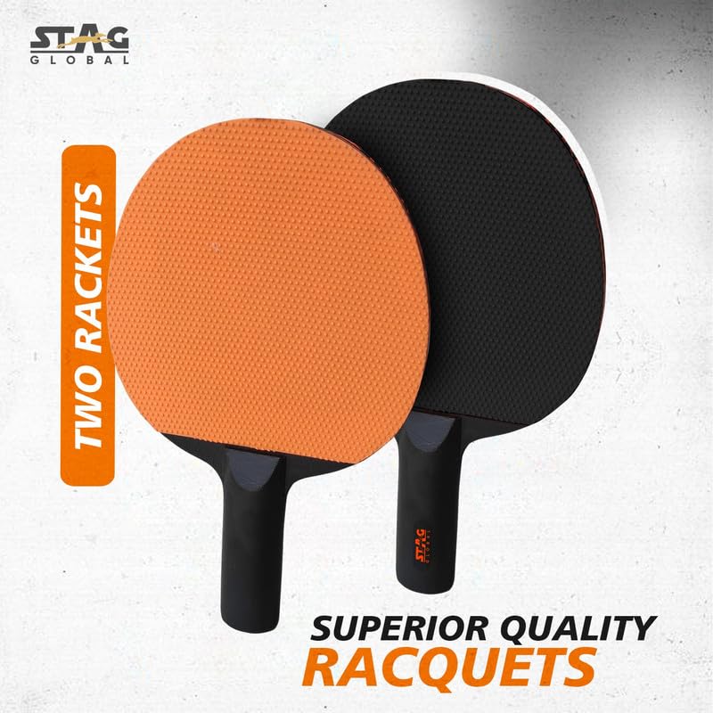 (2024 Model) STAG Global Series 1 Table Tennis Playset (2 Racquets & 3 Balls)