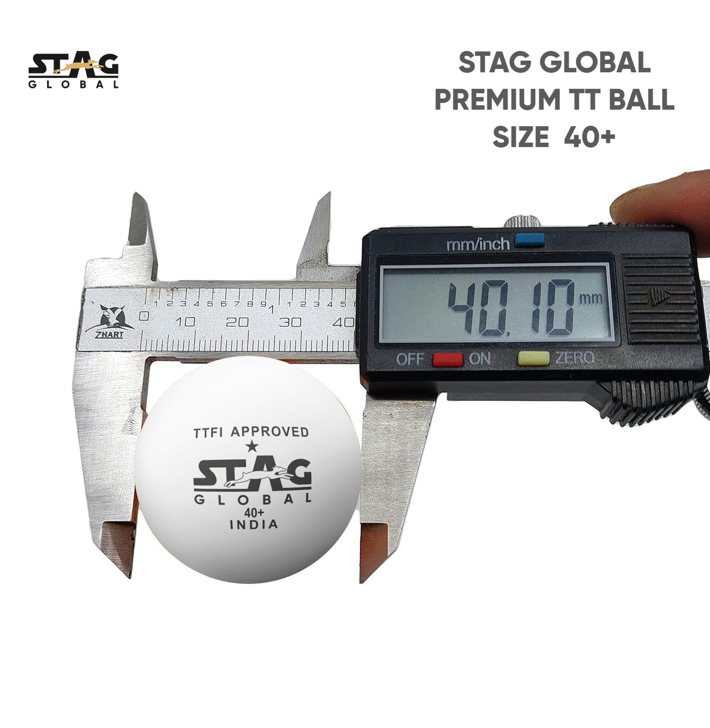 STAG GLOBAL 1 Star Plastic Table Tennis Ball White Available Pack Of 12 ,30, 72, 90