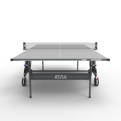 STAG GLOBAL Bali Outdoor Table Tennis Table | 4mm top Thickness with 2 TT Rackets | 6 Balls | 1 Table Cover & Clamp Net