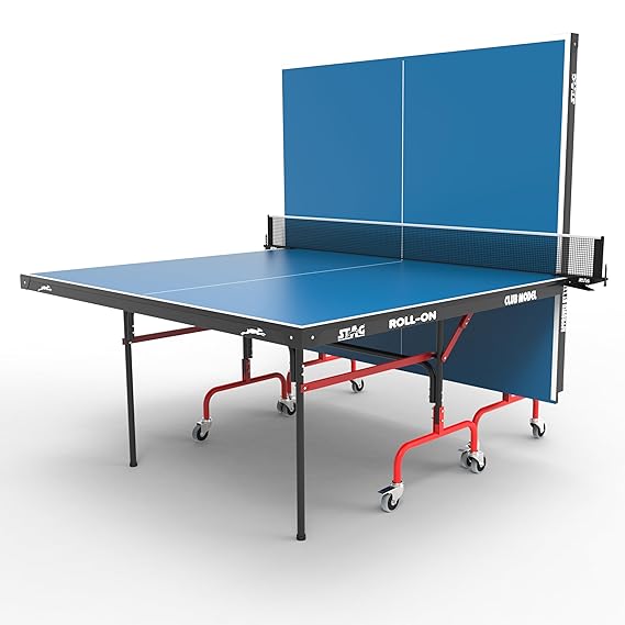 Stag Global Club Table Tennis Table Top Thickness 19mm || 1 Table Cover,2 TT Rackets,3 Balls,1 Clamp Net