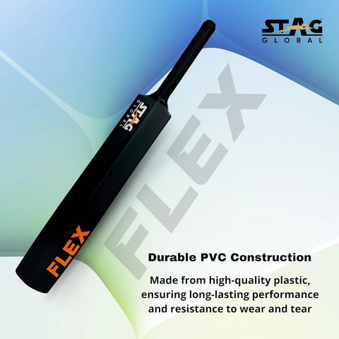 STAG GLOBAL Full-Size Plastic Flex Cricket Bat | Lightweight, Durable & Easy-to-Handle for Tennis Ball Cricket – alternate view