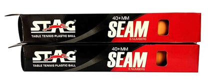 Stag Global Seam Plastic Table Tennis Ball Orange Available Pack Of 12 ,30, 72, 90