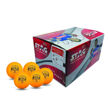 Stag Global 2 Star Plastic Table Tennis Ball Orange Available Pack Of 12 ,30, 72, 90