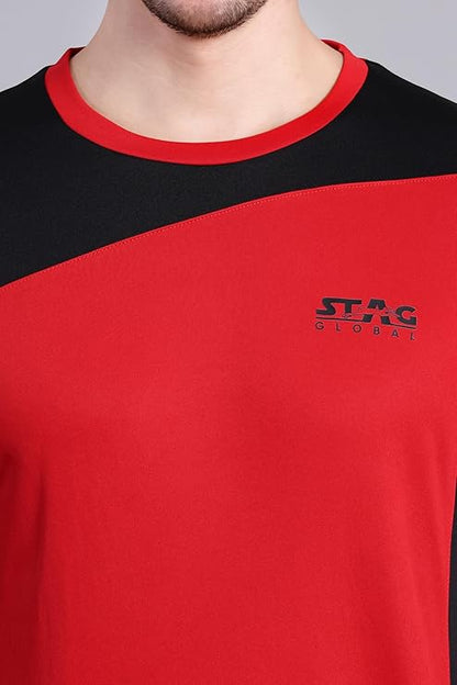 STAG GLOBAL  Winger  Men's Polo T-Shirt – 100% Polyster | Breathable and Comfortable Sportswear