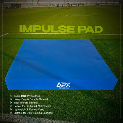 STAG GLOBAL APX Impulse Cricket Bowling Pad | Heavy-Duty Training Board | Ideal for Fast Bowlers | Durable Practice Mat for Stadium Net Sessions & Daily Cricket Training