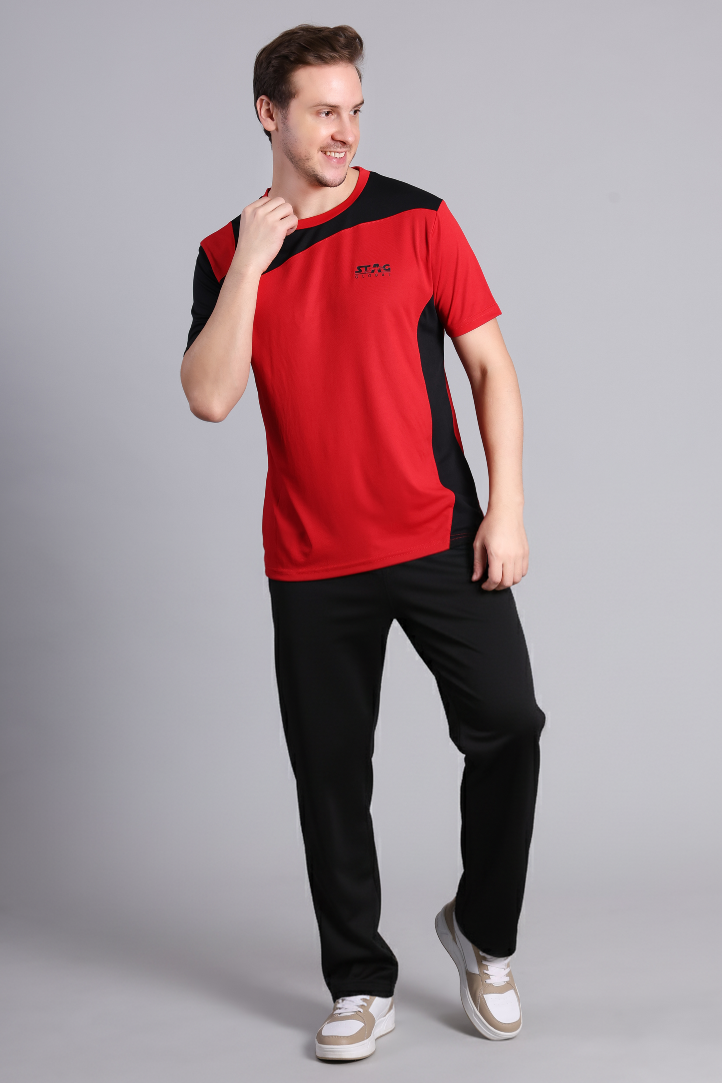 STAG GLOBAL  Winger  Men's Polo T-Shirt – 100% Polyster | Breathable and Comfortable Sportswear