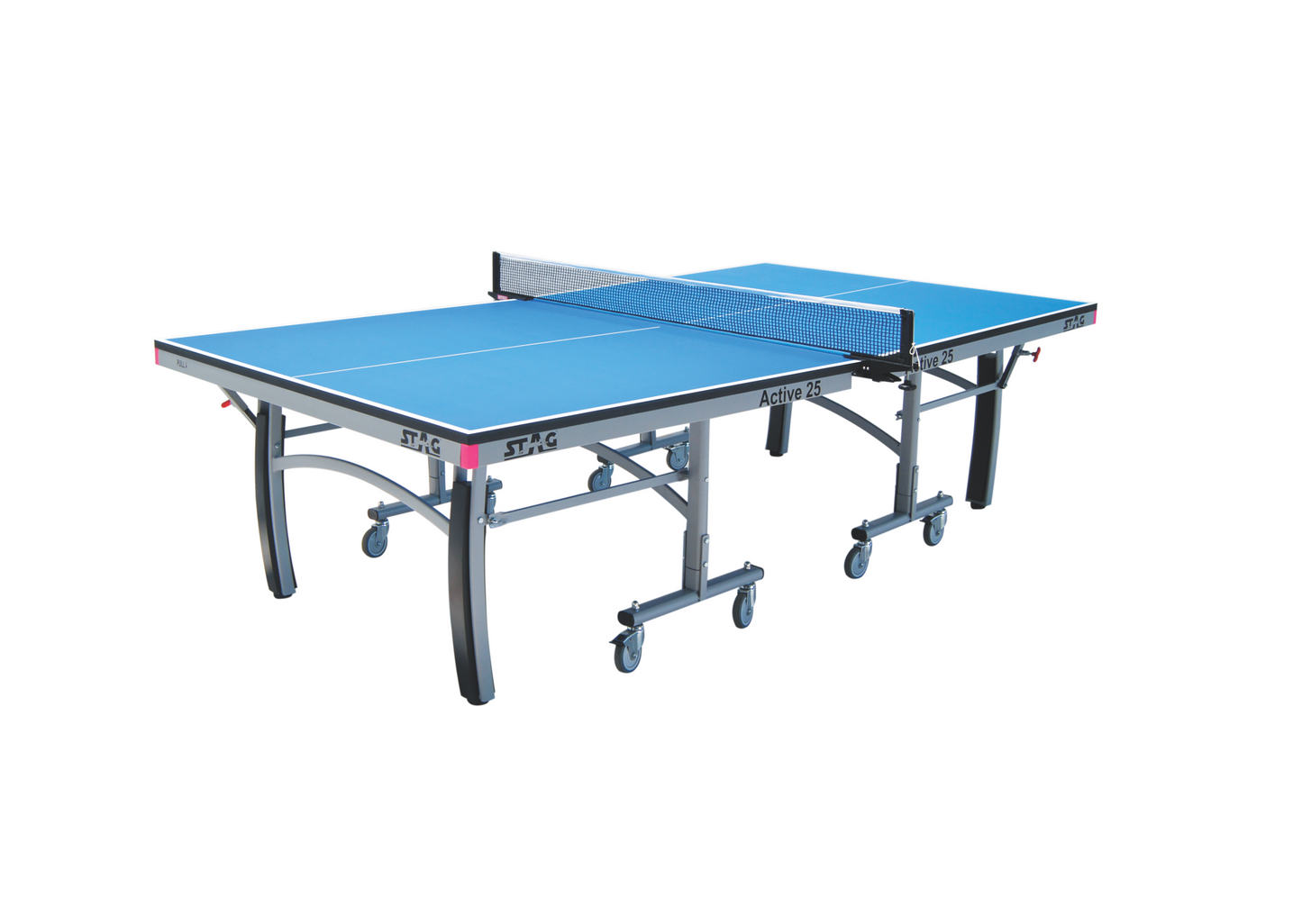 STAG GLOBAL Active Series Table Tennis Table With 2 Racket, 6 Balls, Clamp Net, 1 Cover