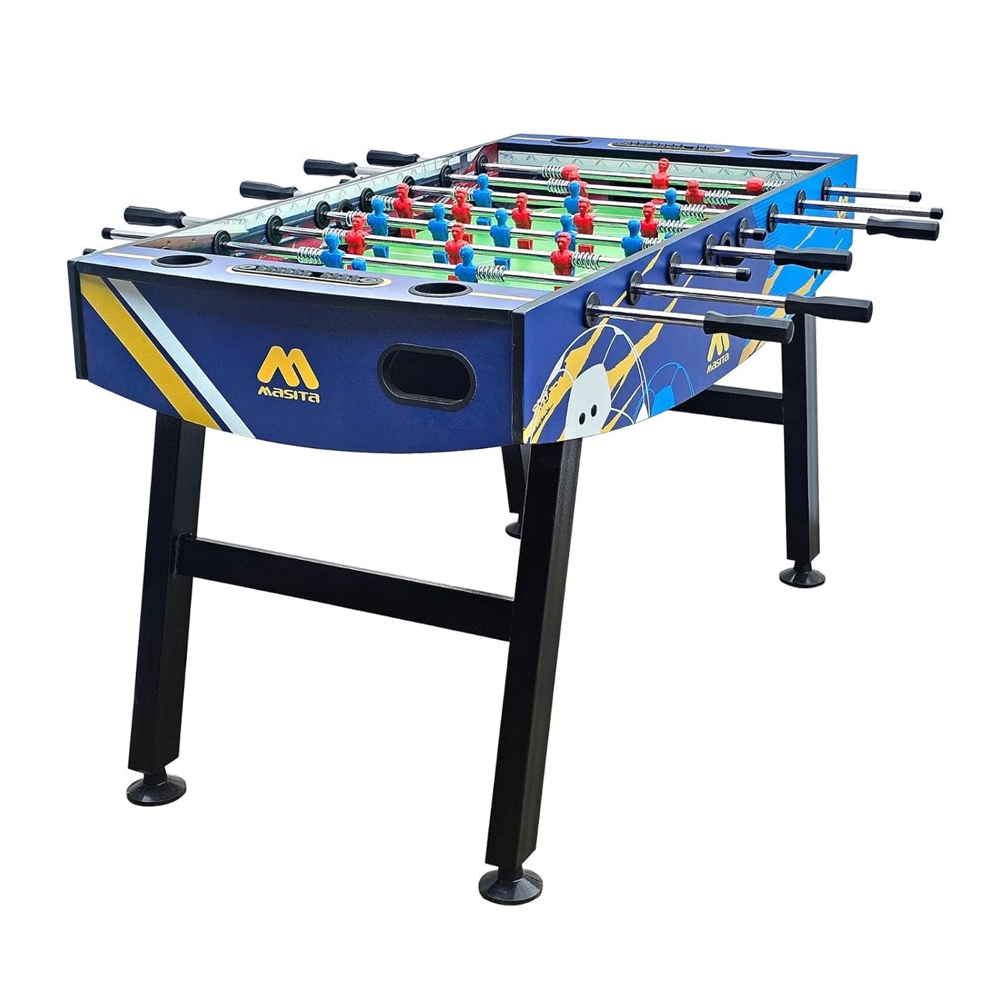 Masita Competition Series  Foosball Table | Indoor Sports Game Table | 2-4 Player Soccer Table Game | 3 Black & white balls 1 Screw Driver